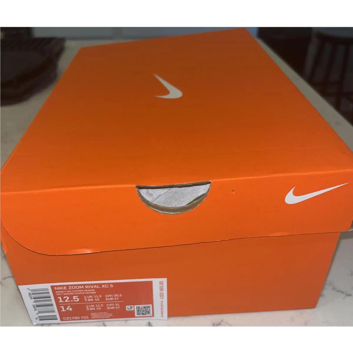 Nike shoes - Nike Zoom Rival - Zoom Rival - CZ1795 701 - Barely Volt/Hyper Orange (UPC: 0195239359781) 9