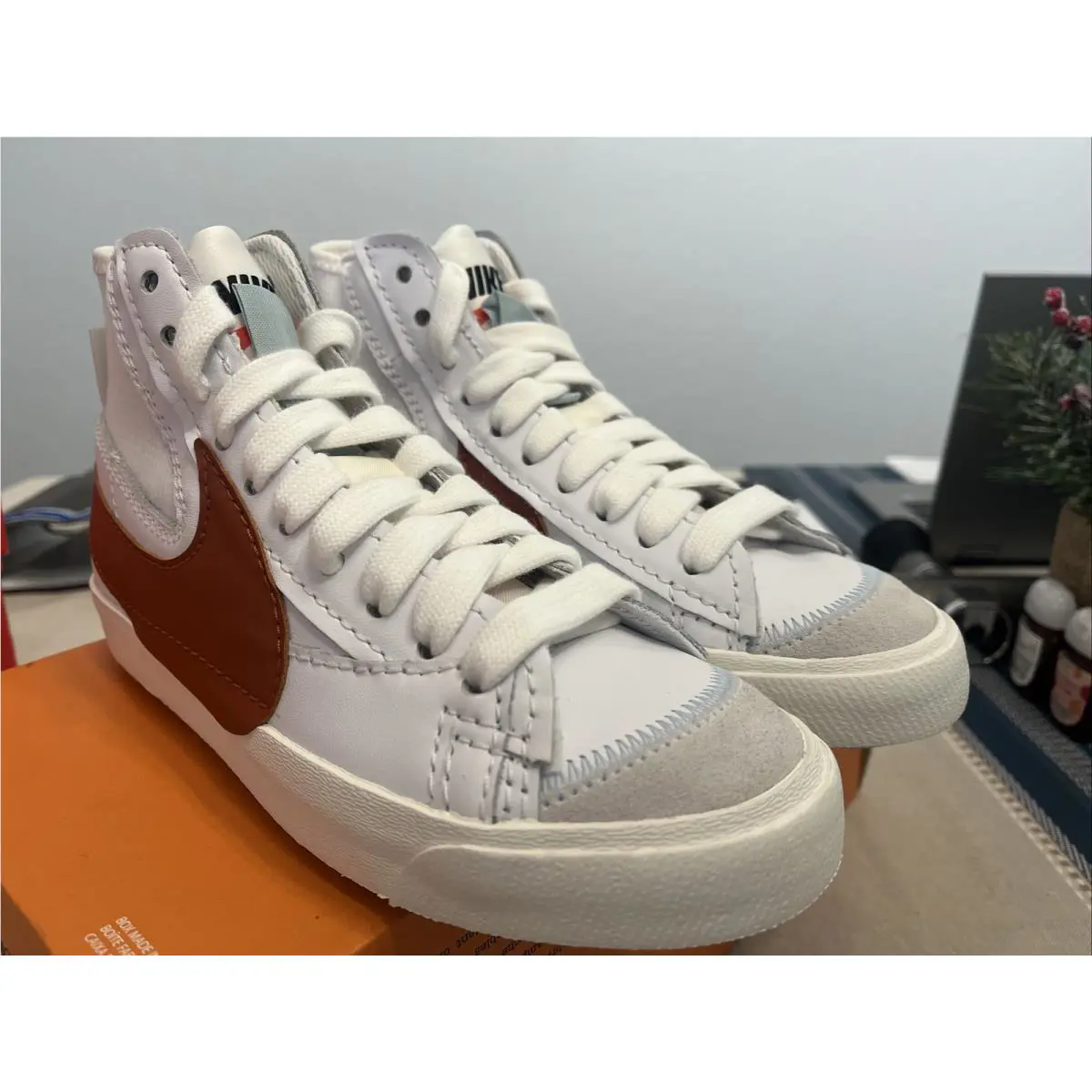 Nike shoes - Nike Blazer 77 JUMBO - Blazer JUMBO - DD3111-101 - White Dark Russet 4