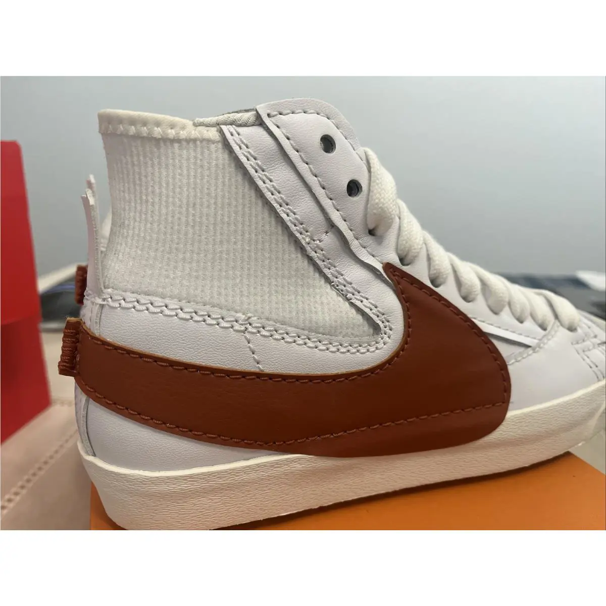 Nike shoes - Nike Blazer 77 JUMBO - Blazer JUMBO - DD3111-101 - White Dark Russet 5