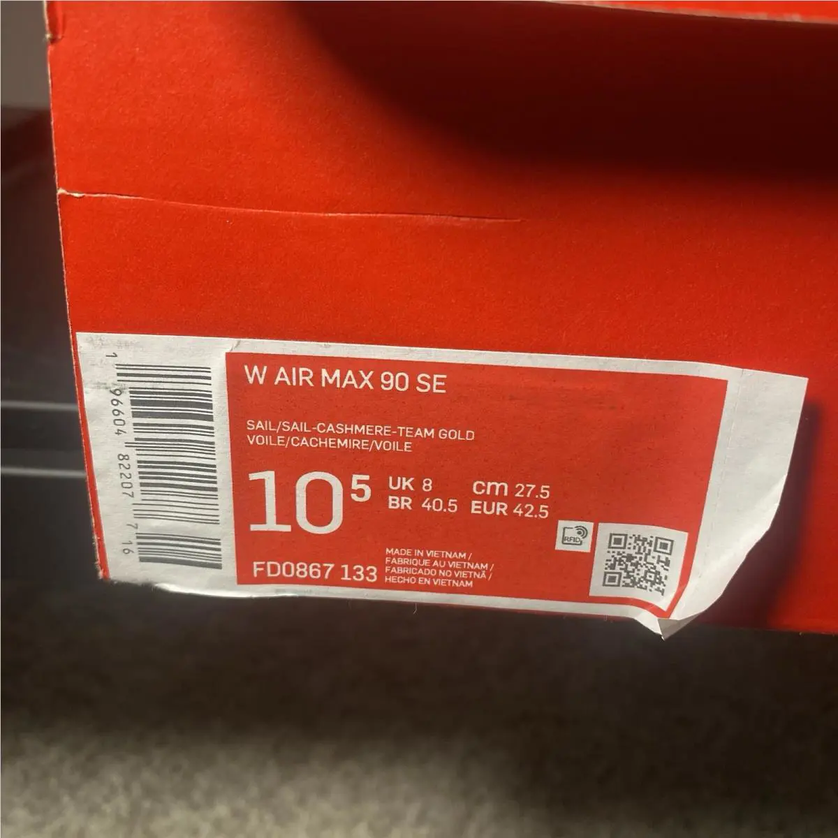 Nike shoes - Nike Air Max 90 - Air Max - FD0867-133 - Sail/Sail-Cashmere team gold 7