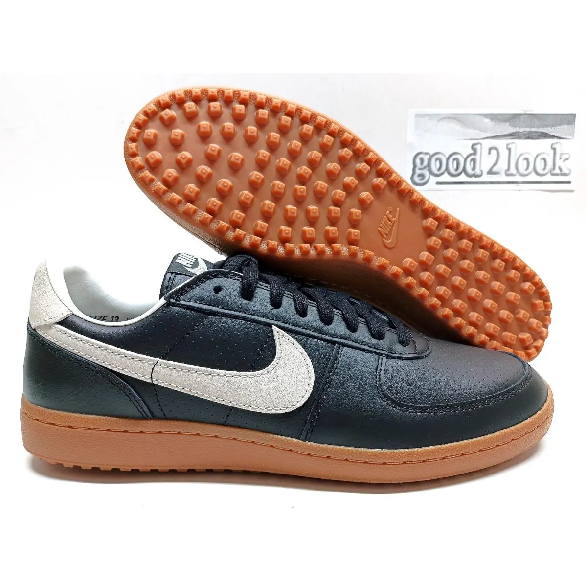 Nike Field General 82 SP Sail/black-gum Med Brown Size Men`s 13 HF5603-100