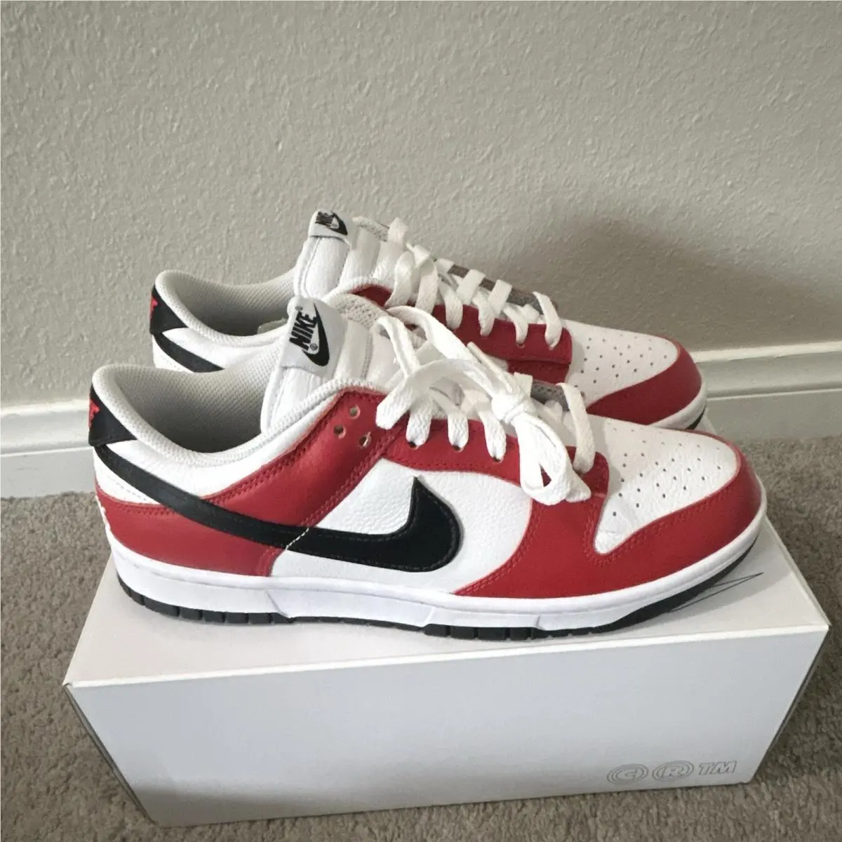 Nike shoes - Nike Dunk Low By You - FN0569-900 - Red, White, Black 0
