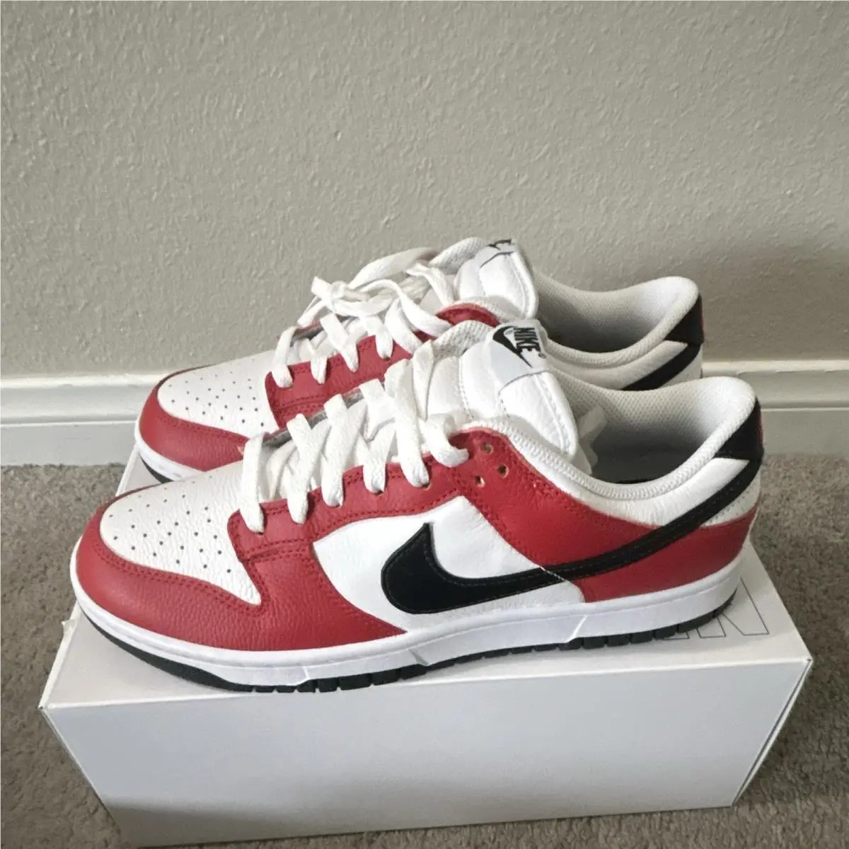 Nike shoes - Nike Dunk Low By You - FN0569-900 - Red, White, Black 1