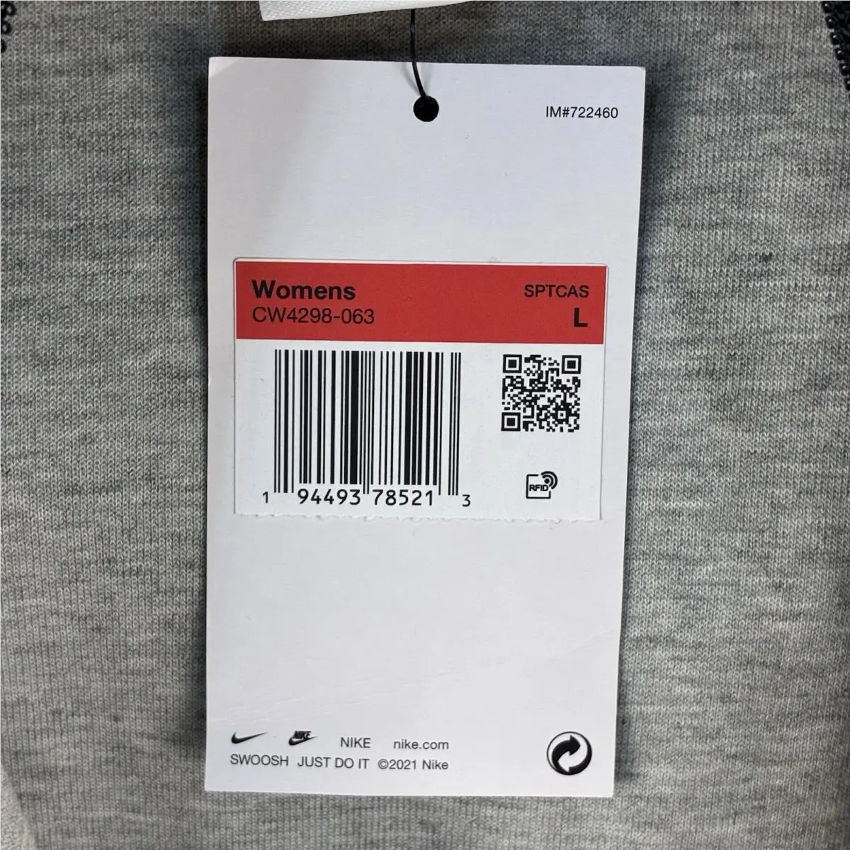 Nike clothing - CW4298 - CW4298 - Gray (UPC: 0194493785213) 5