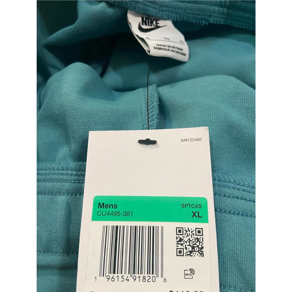 Nike clothing - Tech Fleece Pants - Tech Fleece Pants - CU4495-381 - Mineral Teal (UPC: 196154918169) 6
