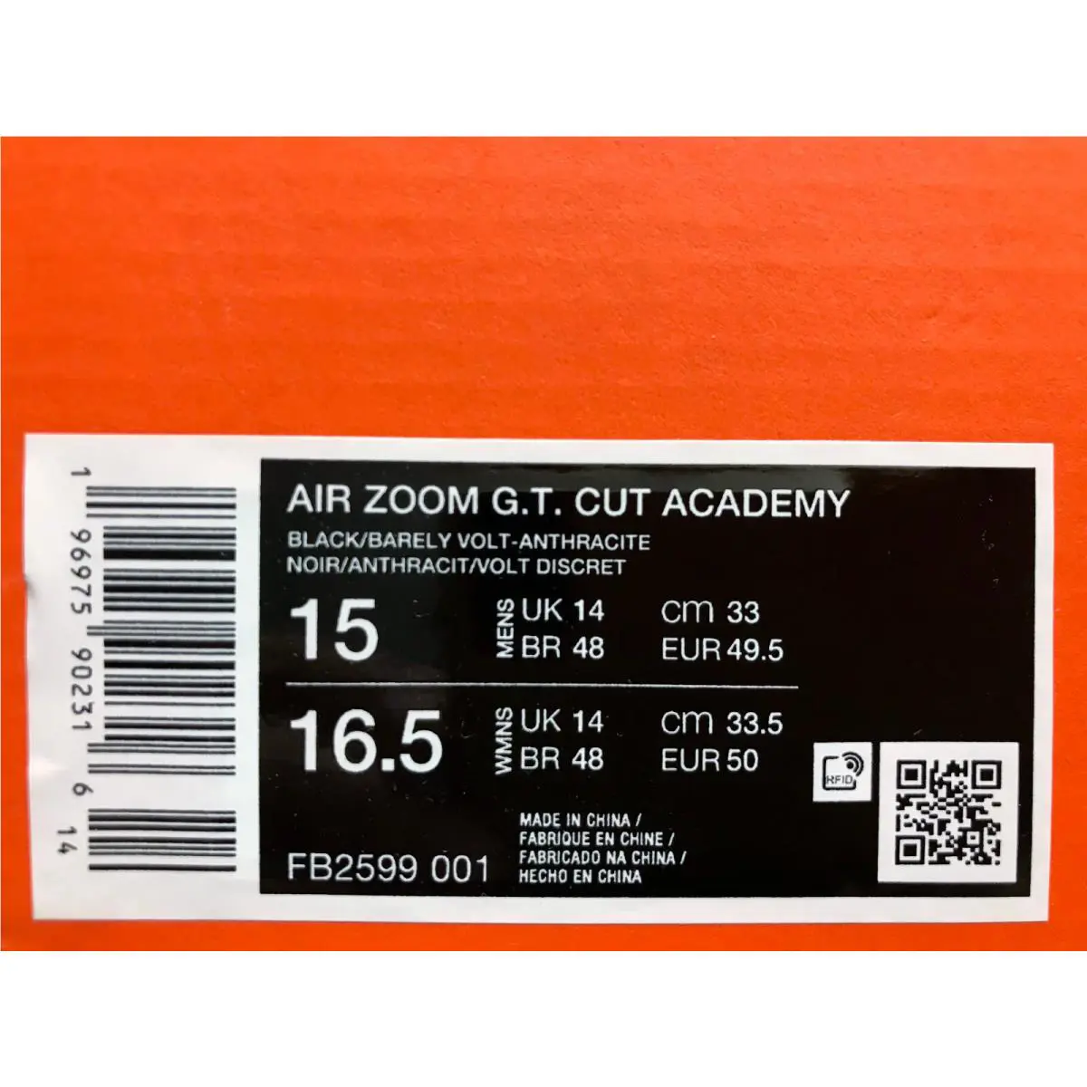 Nike shoes - Nike Air Zoom GT Cut - FB2599-001 - Black (UPC: 196975902316) 3