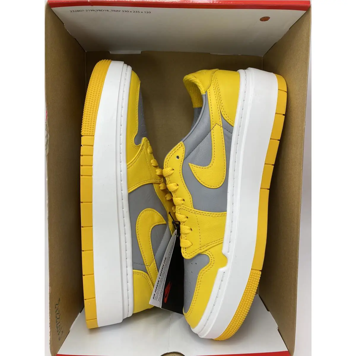 Nike shoes - Nike Air Jordan 1 - Air - DH7004 017 - Cement Grey/Varsity Maize (UPC: 195869221977) 5