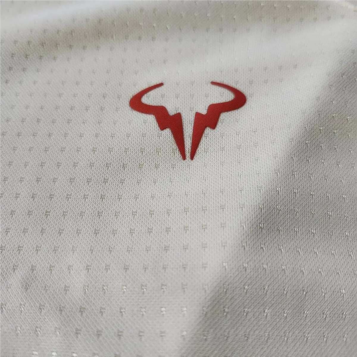 Nike clothing - Nike Court Rafael Nadal ADV Top - White Crimson Red 3