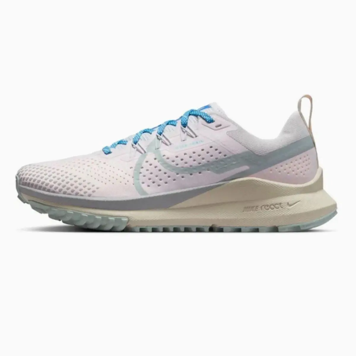 React Pegasus Trail 4 Pink Grey Running Shoes DJ6159-600 Women`s Size 9.5 by Nike