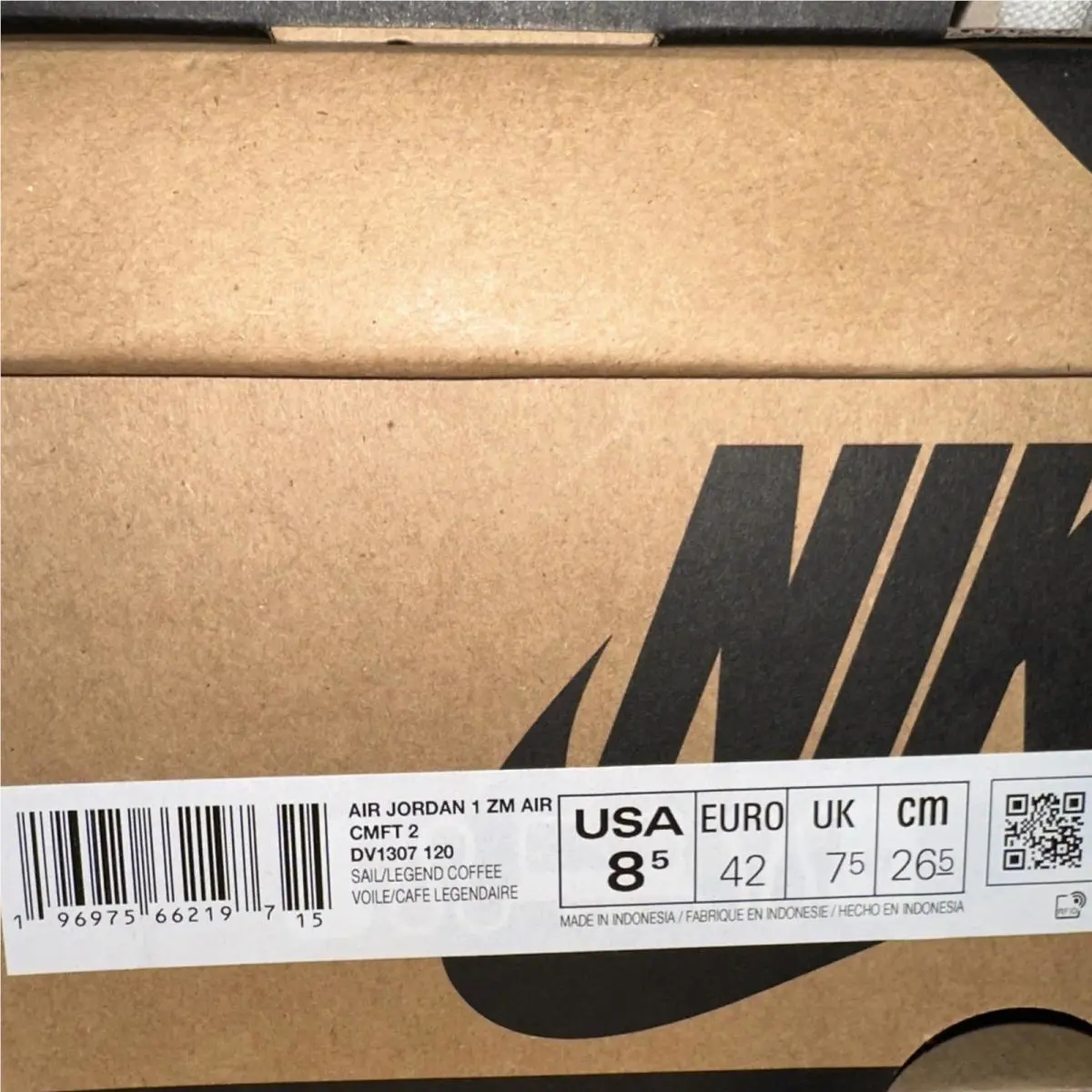 Nike shoes - Air Jordan 1 - Air - DV1307 120 - Brown 4