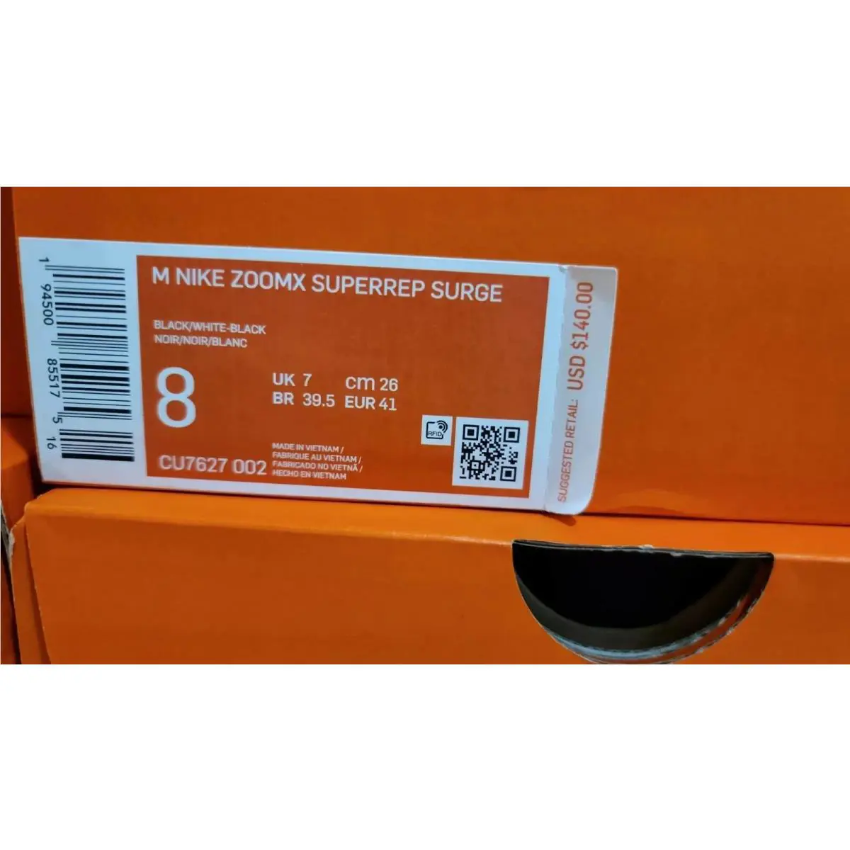 Nike shoes - Nike Zoomx Supperp Surge - Zoomx Supperp Surge - CU7627 002 - Black/White-Black (UPC: 194500855175) 7