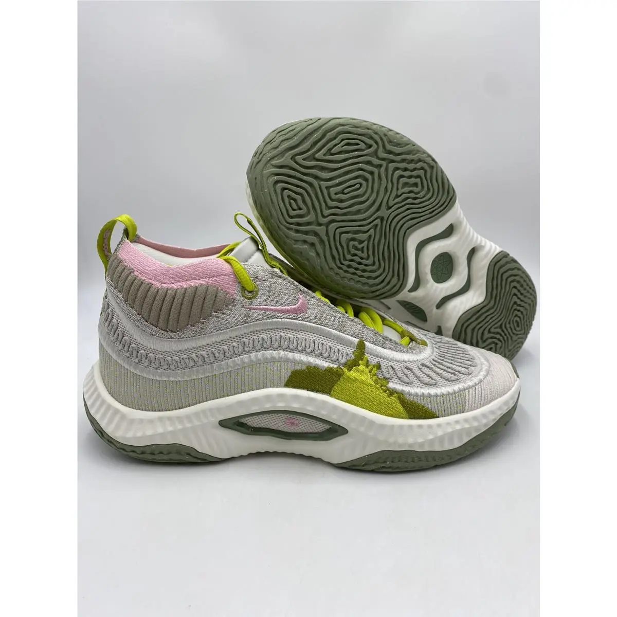 Nike Cosmic Unity 3 Basketball Shoes Bright Cactus DV9087-001 Size 13 - Phantom/Med Soft Pink