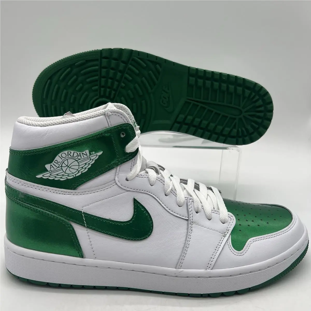 Mens Size 11 Nike Air Jordan 1 High Golf Pine Green White DQ0660 130