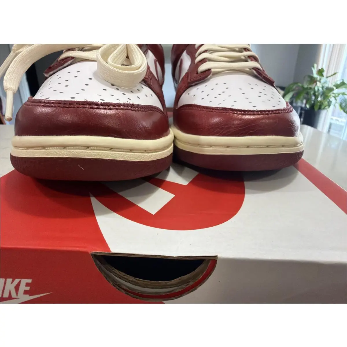 Nike shoes - Nike Dunk Low PRM - Dunk Low PRM - FJ4555-100 - White / Team Red-Coconut Milk (UPC: 196606099101) 11