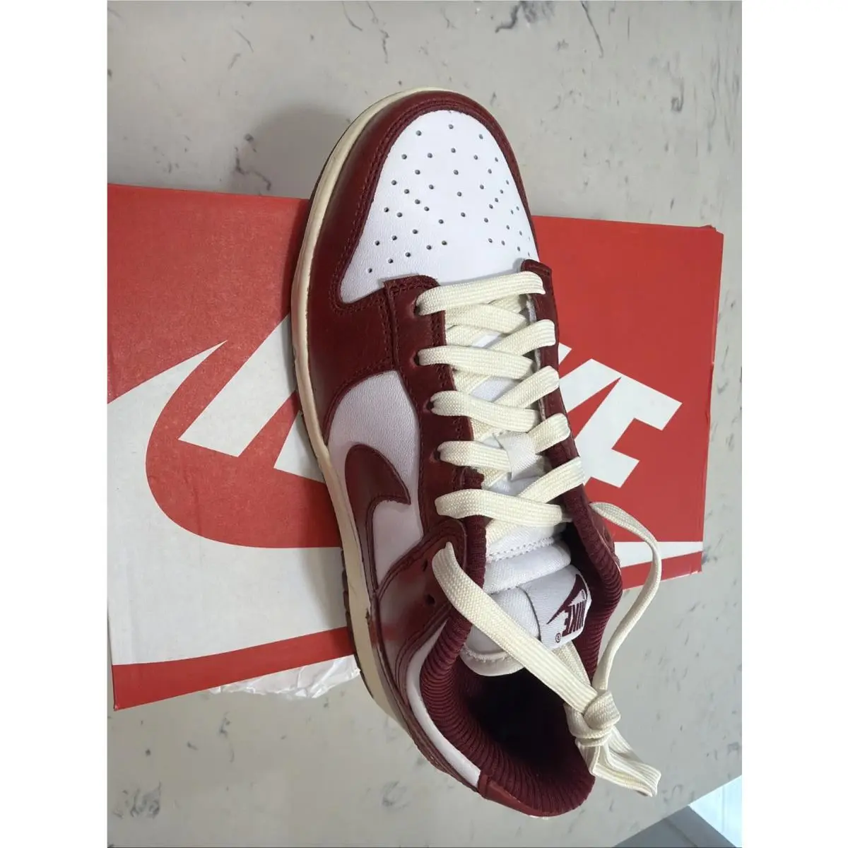 Nike shoes - Nike Dunk Low PRM - Dunk Low PRM - FJ4555-100 - White / Team Red-Coconut Milk (UPC: 196606099101) 1