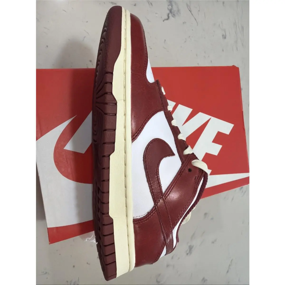 Nike shoes - Nike Dunk Low PRM - Dunk Low PRM - FJ4555-100 - White / Team Red-Coconut Milk (UPC: 196606099101) 2