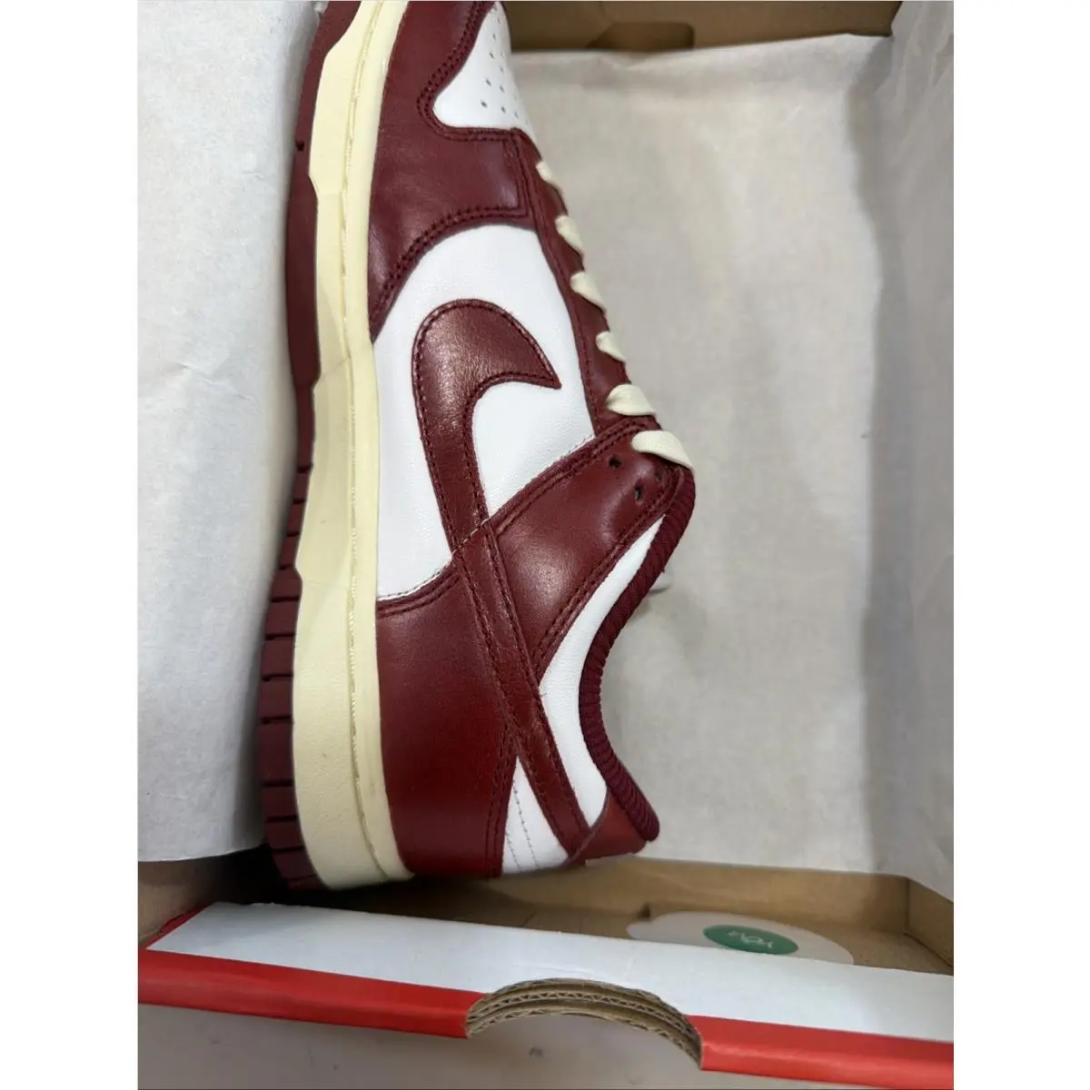 Nike shoes - Nike Dunk Low PRM - Dunk Low PRM - FJ4555-100 - White / Team Red-Coconut Milk (UPC: 196606099101) 4
