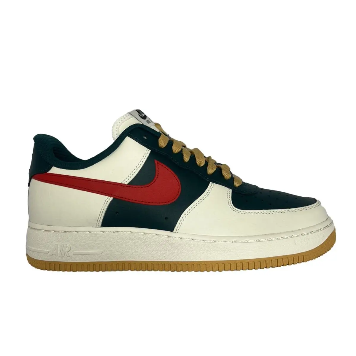 Nike Air Force 1 ID BY You - Size 7 - CT7875-994 Custom Red Green Gum Yellow One
