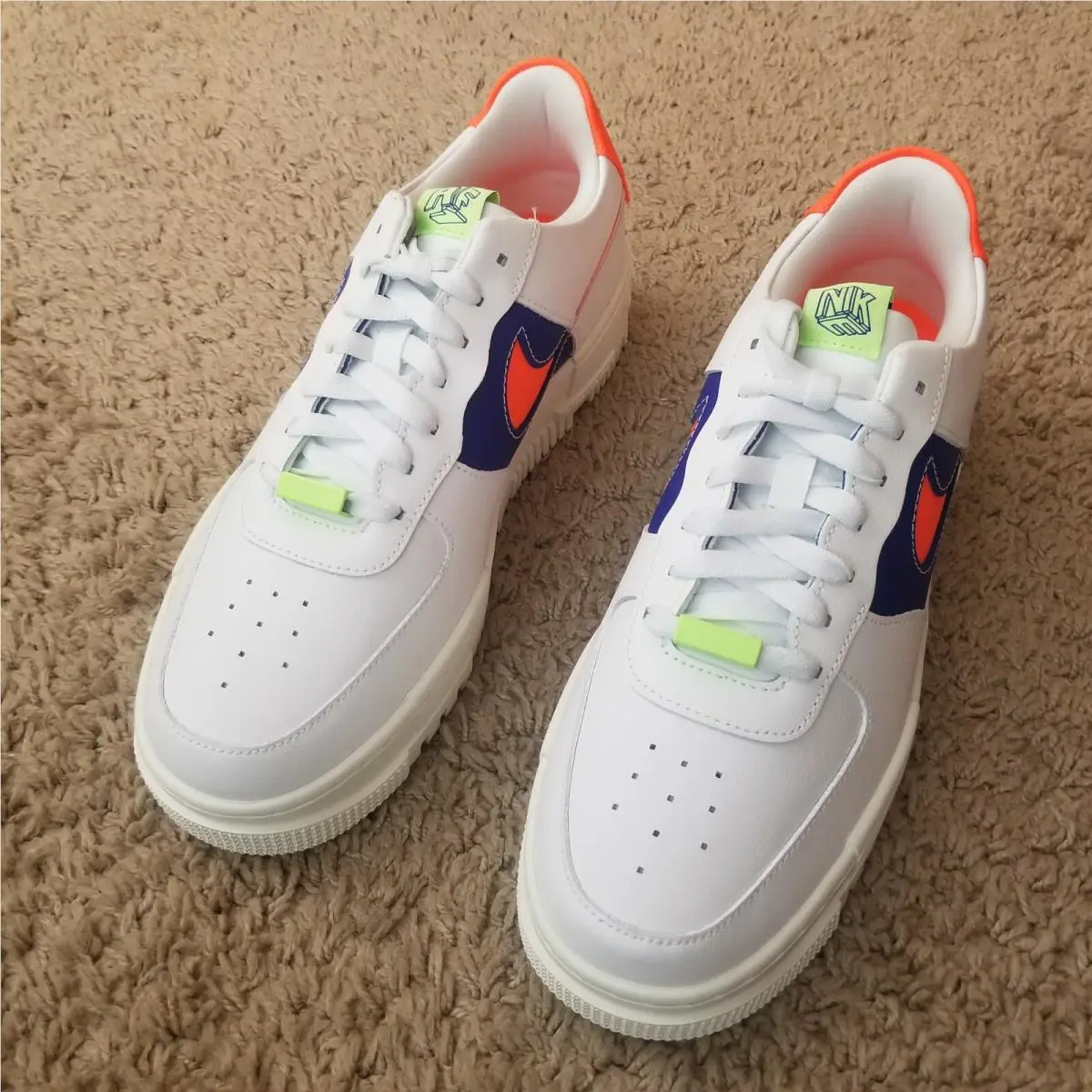 Nike shoes - Nike Air Force 1 - Air Force - DM8340 100 - White Orange Volt 0
