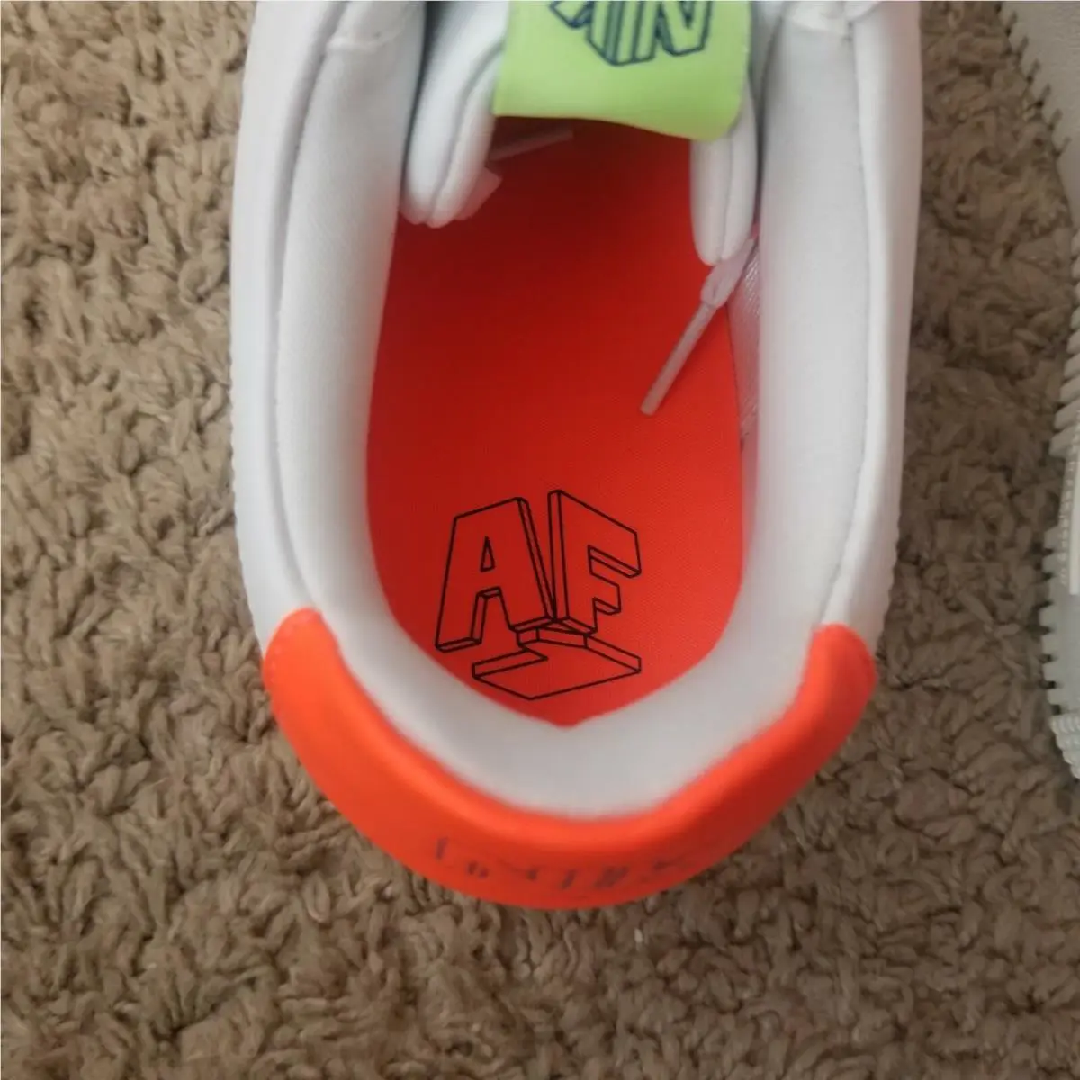 Nike shoes - Nike Air Force 1 - Air Force - DM8340 100 - White Orange Volt 3