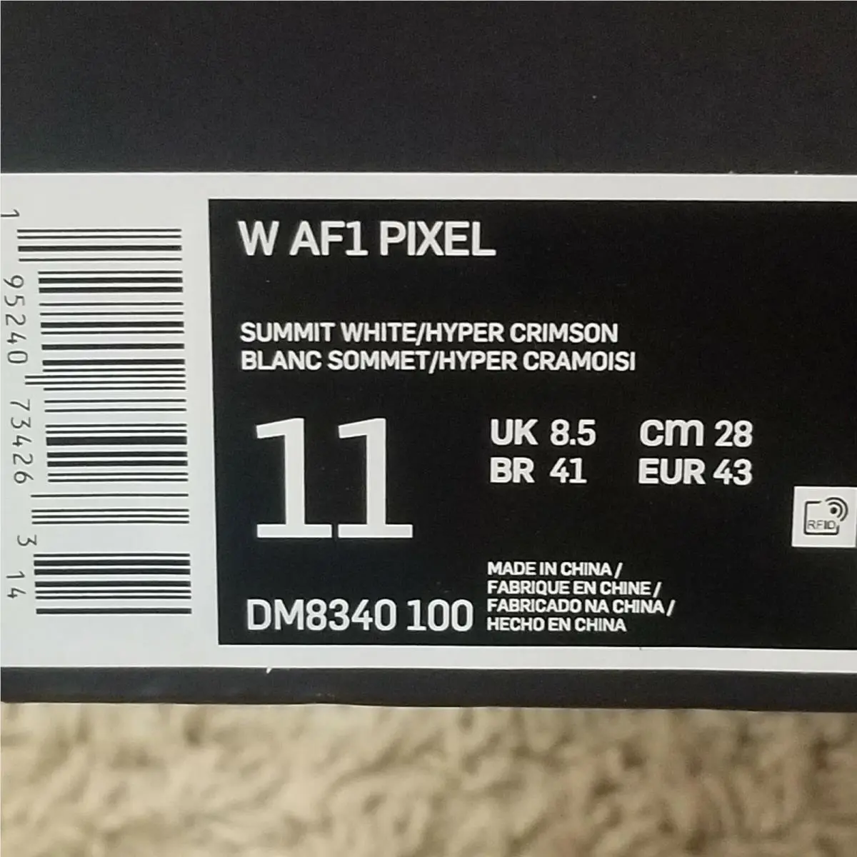 Nike shoes - Nike Air Force 1 - Air Force - DM8340 100 - White Orange Volt 4