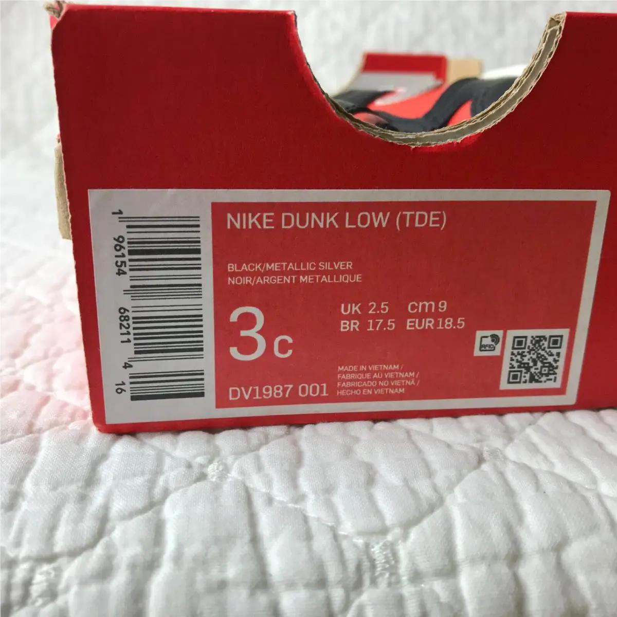 Nike shoes - Nike Dunk - Dunk - DV1987-001 - Black/Metallic Silver/Orange 10