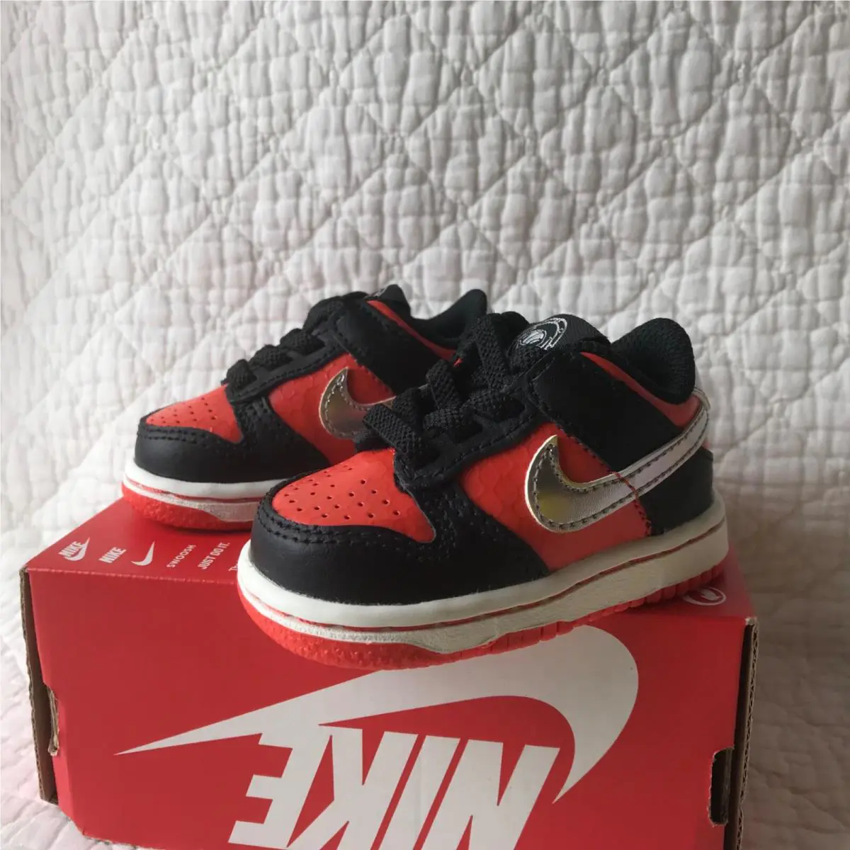 Nike shoes - Nike Dunk - Dunk - DV1987-001 - Black/Metallic Silver/Orange 5