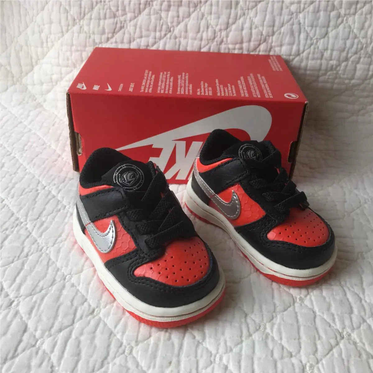 Nike shoes - Nike Dunk - Dunk - DV1987-001 - Black/Metallic Silver/Orange 7