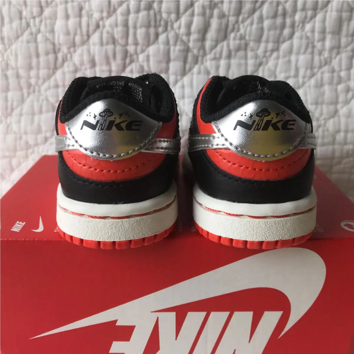 Nike shoes - Nike Dunk - Dunk - DV1987-001 - Black/Metallic Silver/Orange 4