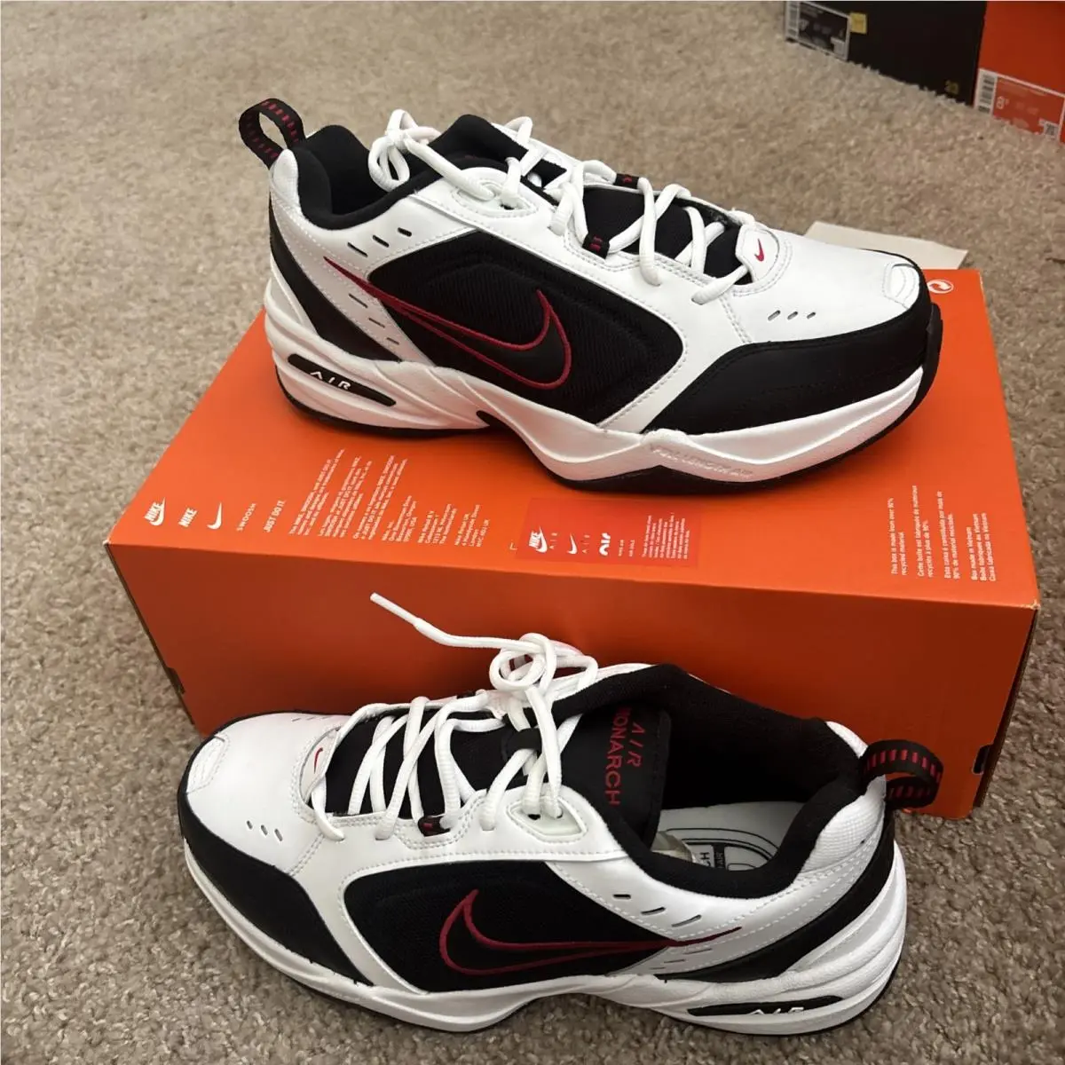 Nike shoes - Nike Air Monarch - Air Monarch - 416355-101 - Red 0