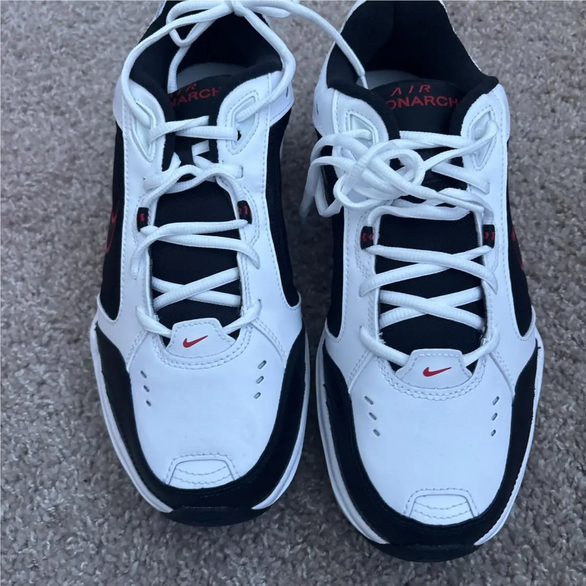 Nike shoes - Nike Air Monarch - Air Monarch - 416355-101 - Red 1