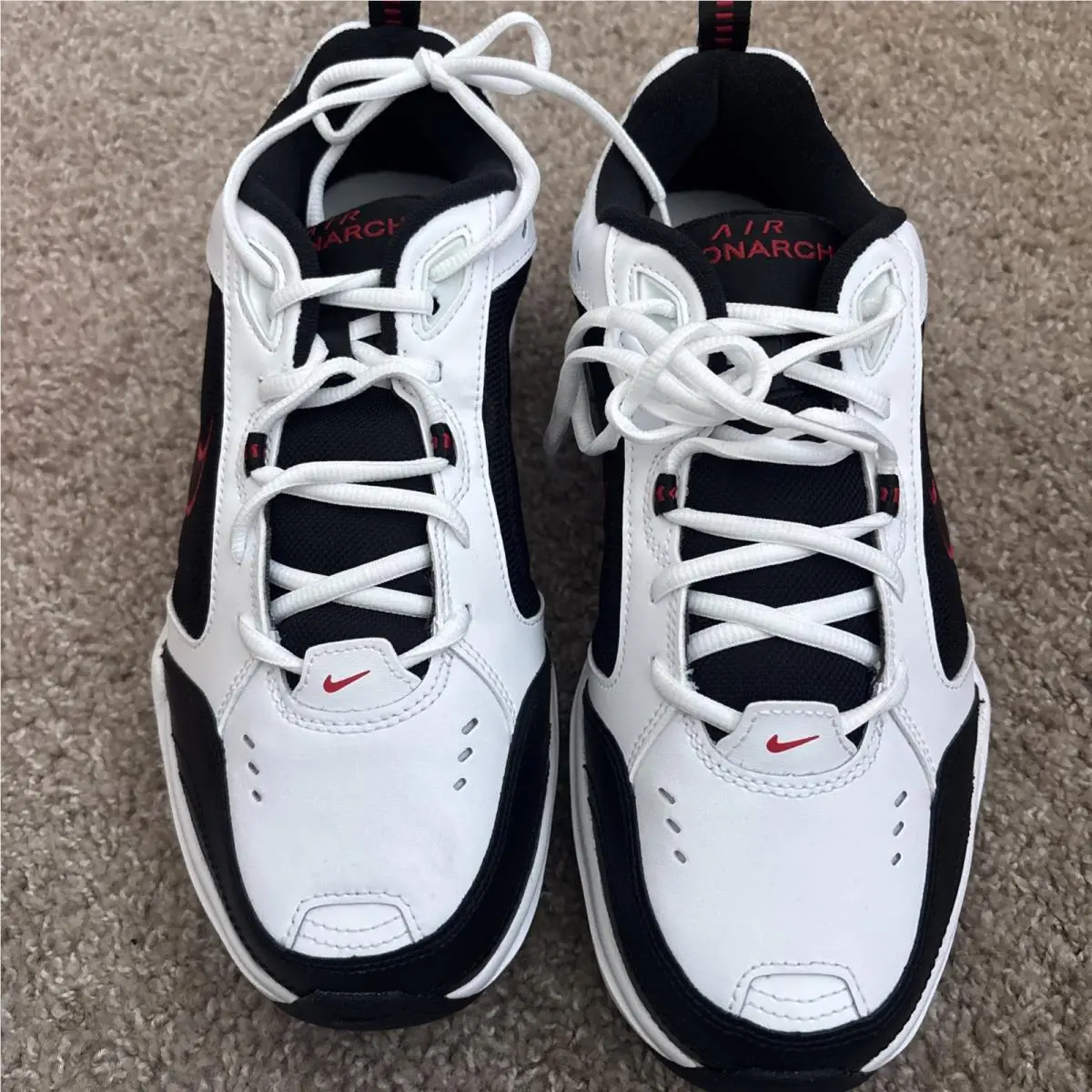 Nike shoes - Nike Air Monarch - Air Monarch - 416355-101 - Red 2