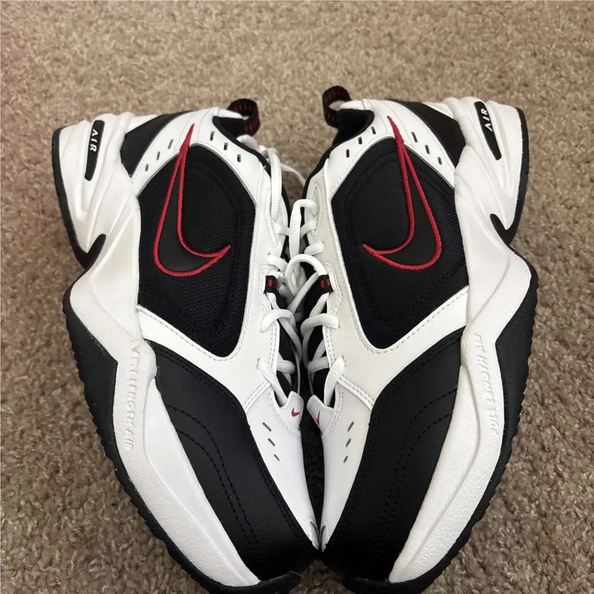 Nike shoes - Nike Air Monarch - Air Monarch - 416355-101 - Red 4