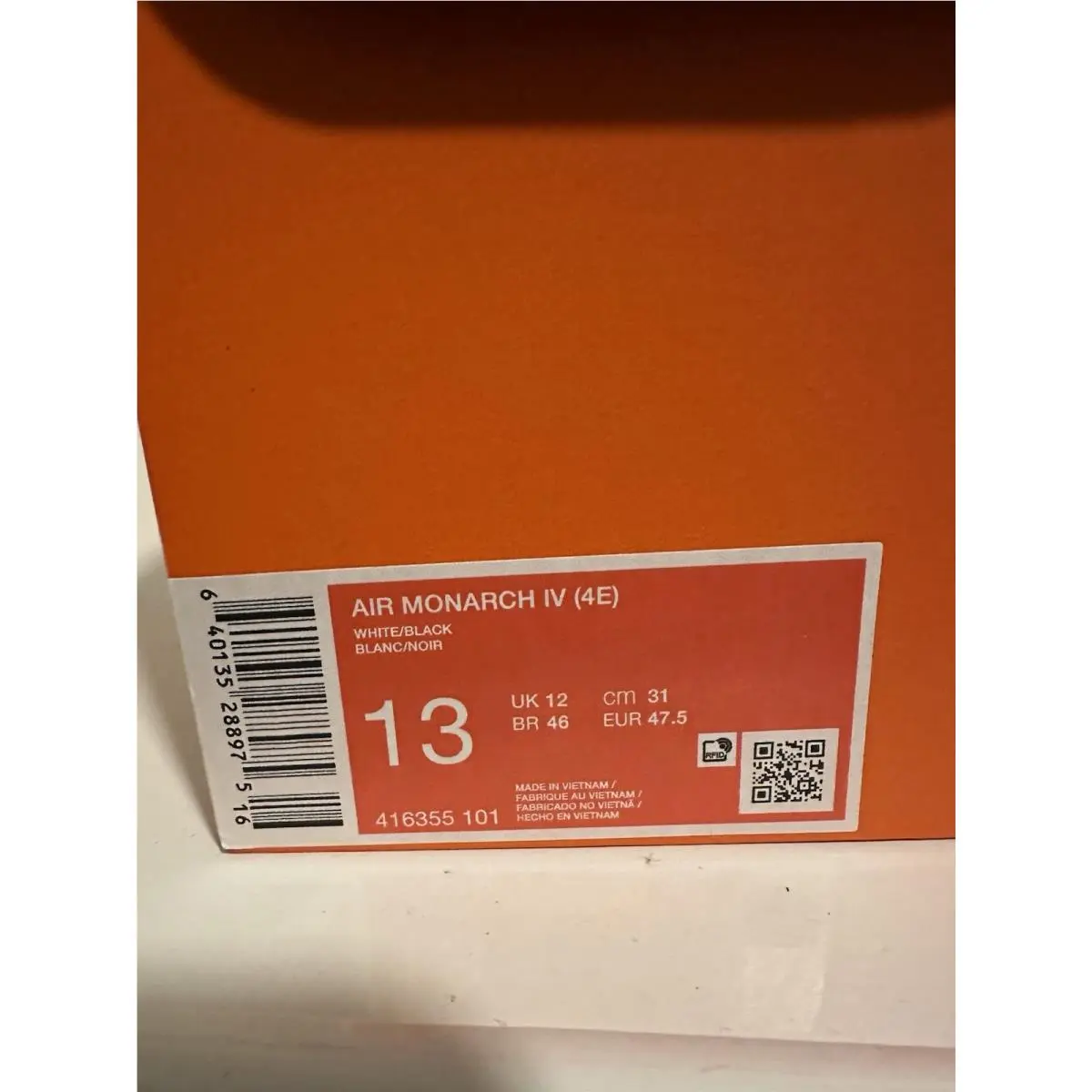 Nike shoes - Nike Air Monarch IV - Air Monarch - 416355-101 - White 4
