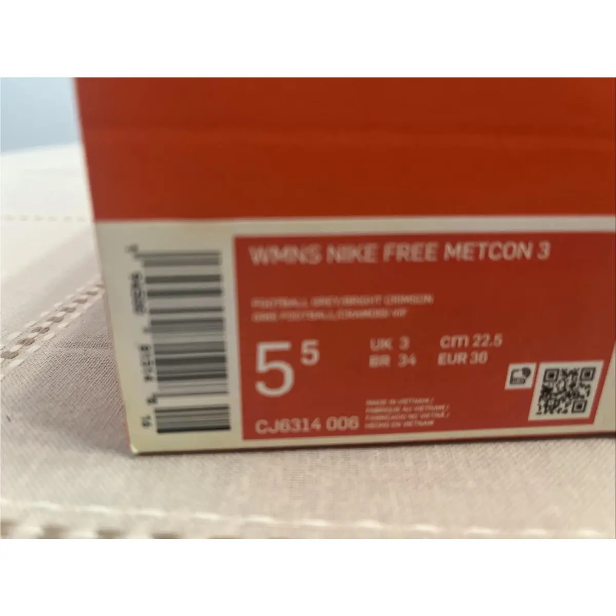 Nike shoes - Nike Free Metcon 3 - Free Metcon - CJ6314 006 - Bright Crimson, Manufacturer: football grey bright crimson 10