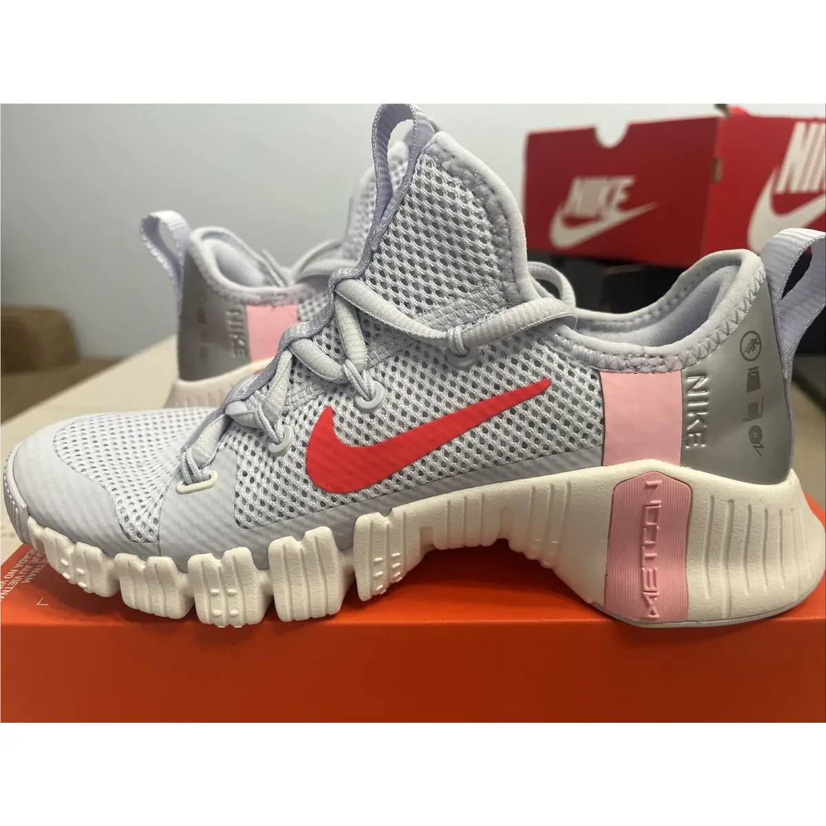 Nike shoes - Nike Free Metcon 3 - Free Metcon - CJ6314 006 - Bright Crimson, Manufacturer: football grey bright crimson 0