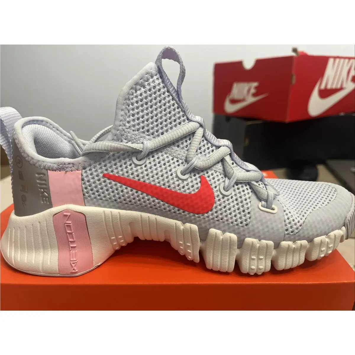 Nike shoes - Nike Free Metcon 3 - Free Metcon - CJ6314 006 - Bright Crimson, Manufacturer: football grey bright crimson 1