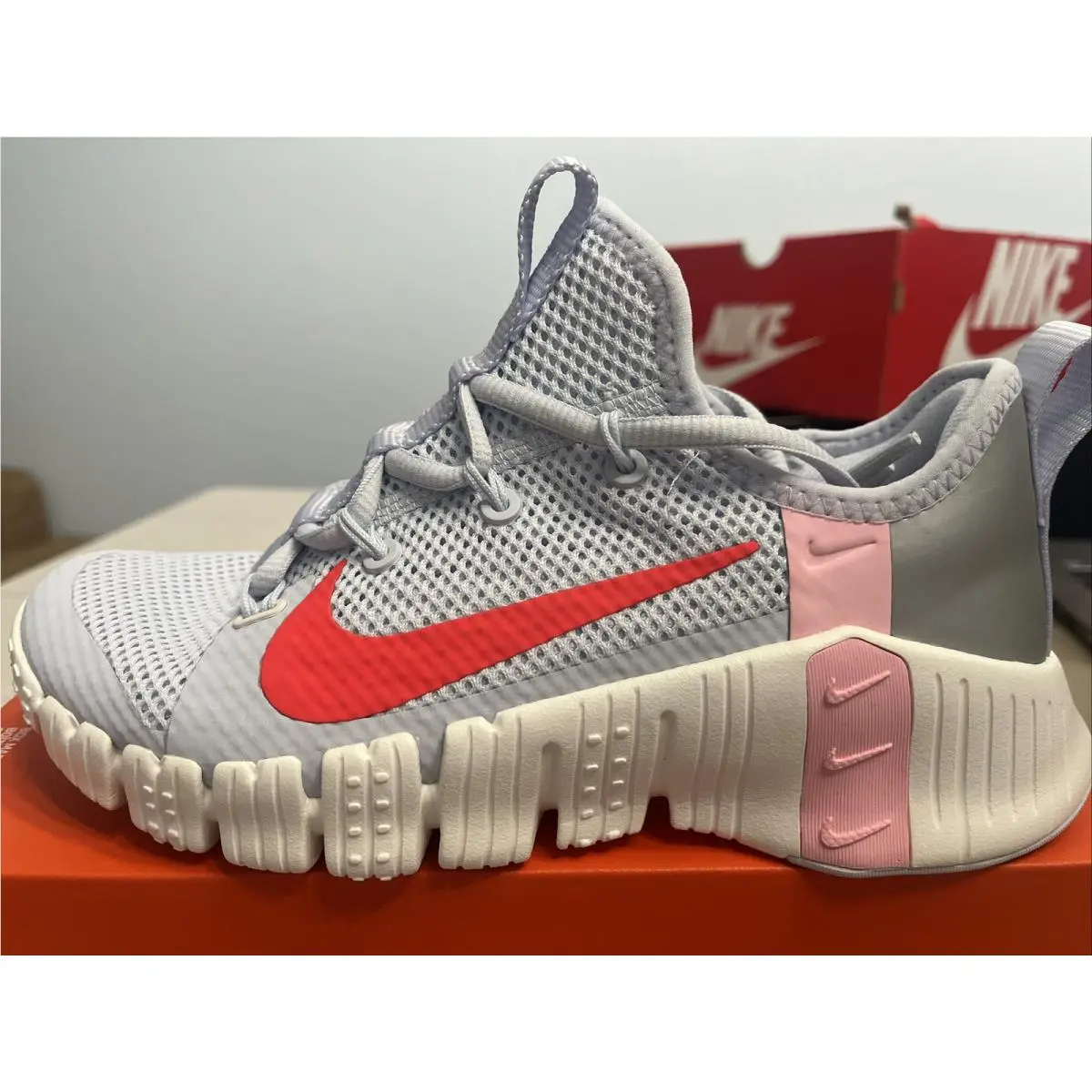 Nike shoes - Nike Free Metcon 3 - Free Metcon - CJ6314 006 - Bright Crimson, Manufacturer: football grey bright crimson 2