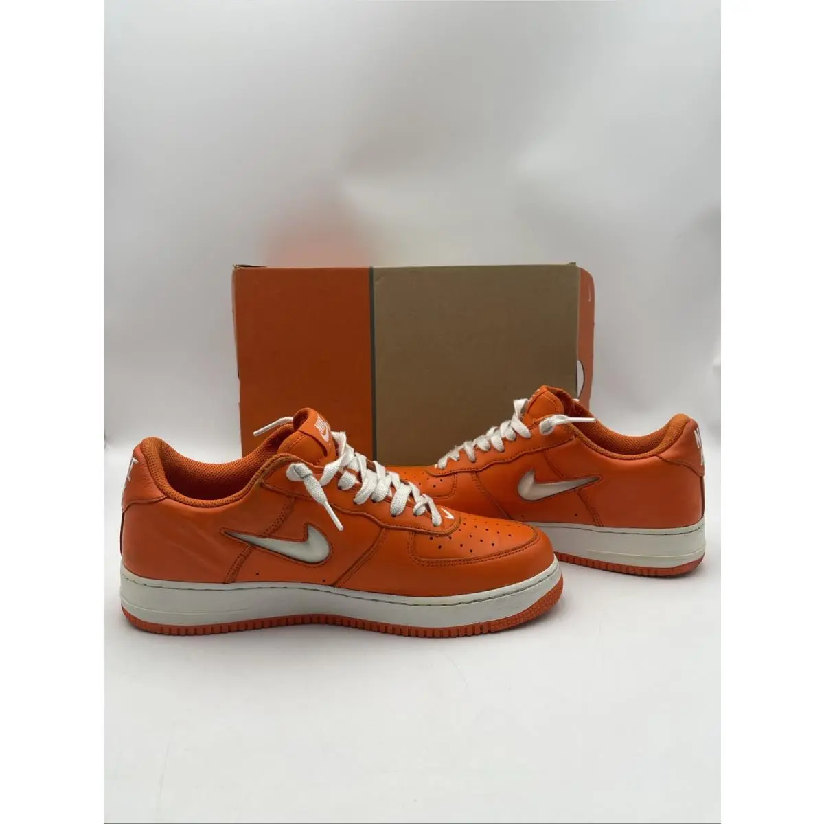 Nike Air Force 1 Low Retro Jewel Color of The Month Safety Orange White FJ1044