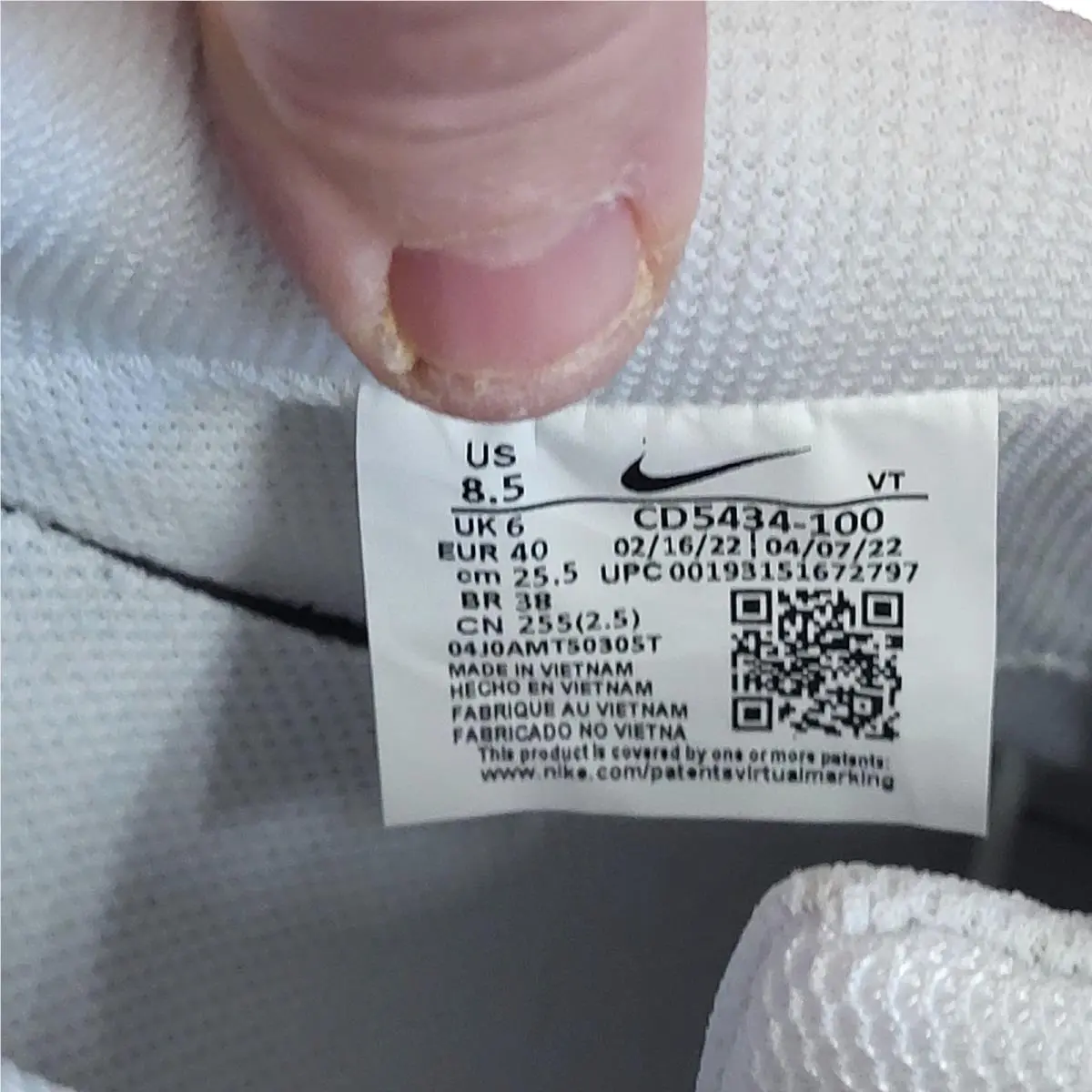 Nike shoes - Nike Court Vision - Court Vision - Cd5434-100 - White (UPC: 00193151672803) 5