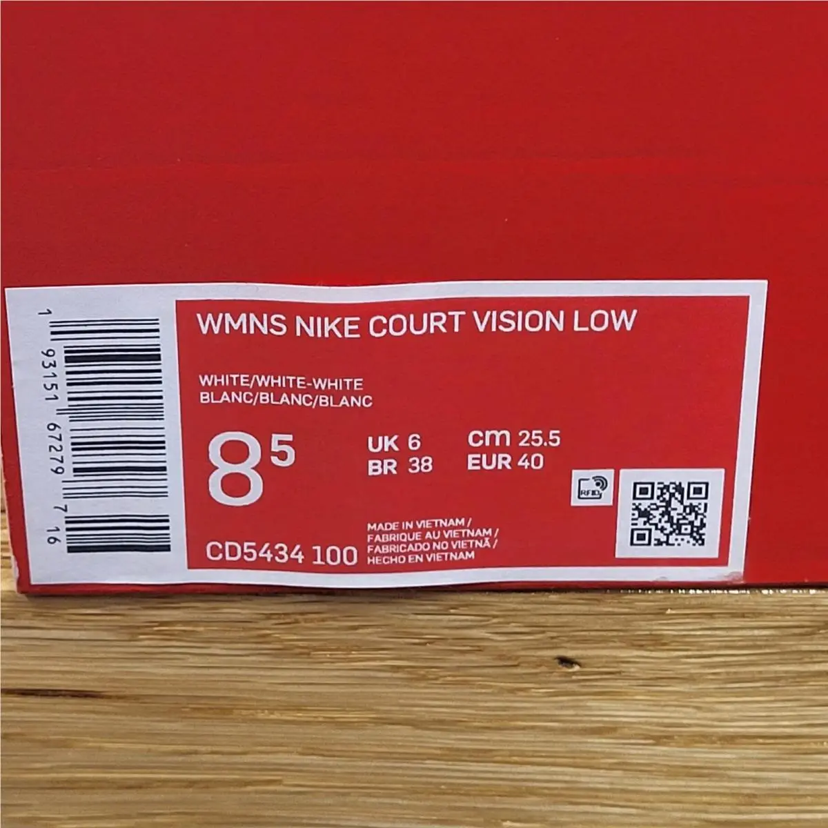 Nike shoes - Nike Court Vision - Court Vision - Cd5434-100 - White (UPC: 00193151672803) 6