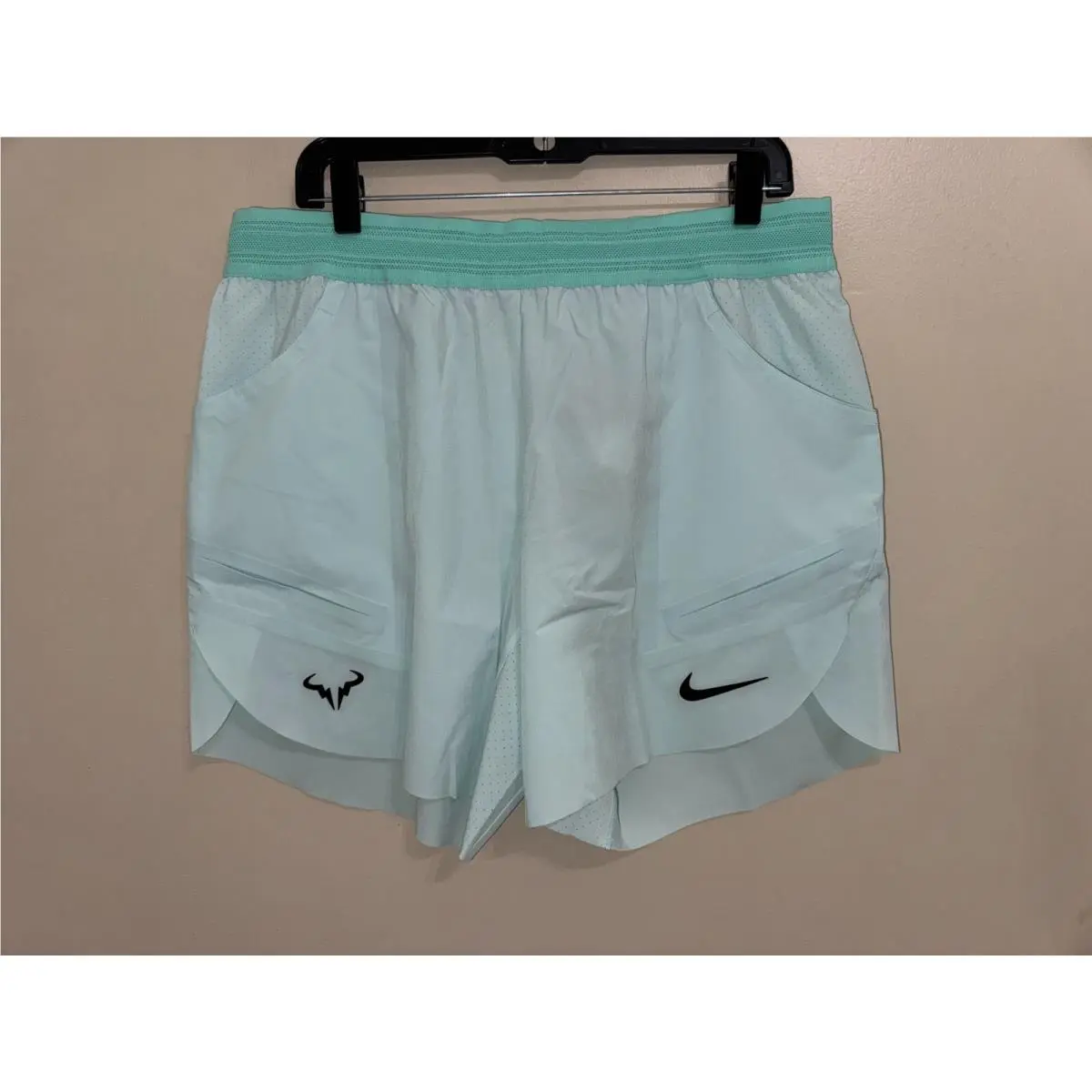 Court Dri-fit Adv Rafa Nadal 7” Tennis Shorts Green DV2881-346 Mens L by Nike