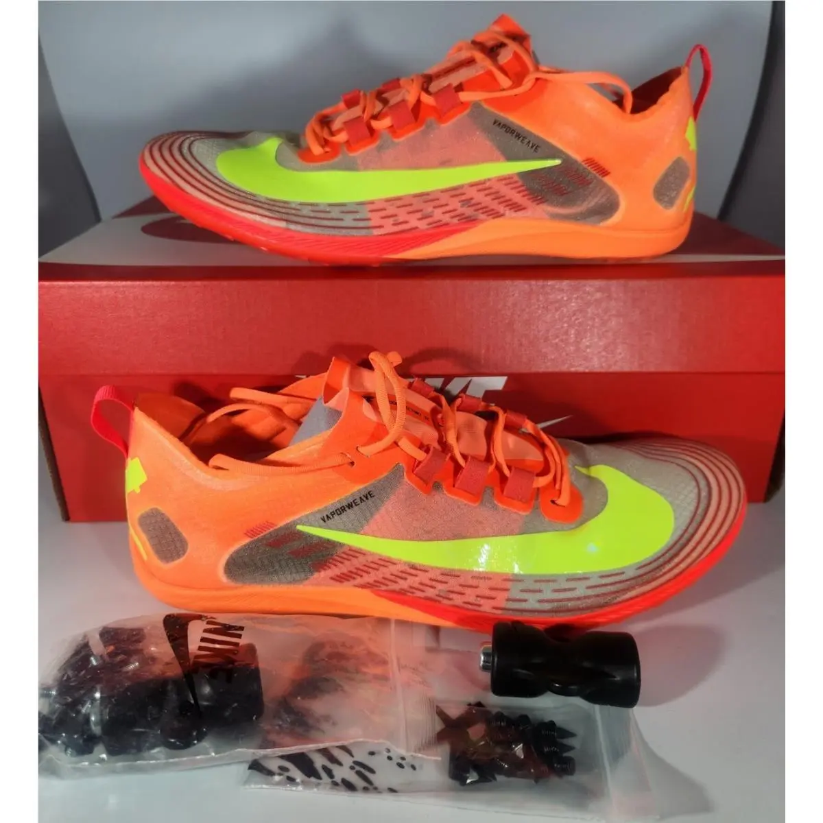 Zoom Victory XC 5 U Mens 8.5 Womens 10 Orange AJ0847-801 with Spikes by Nike