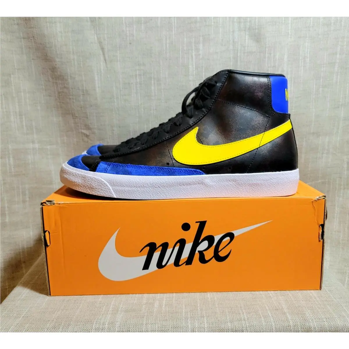 Nike shoes - Nike Blazer 77 - Blazer - DC1414 001 - Black,Yellow,Blue 0