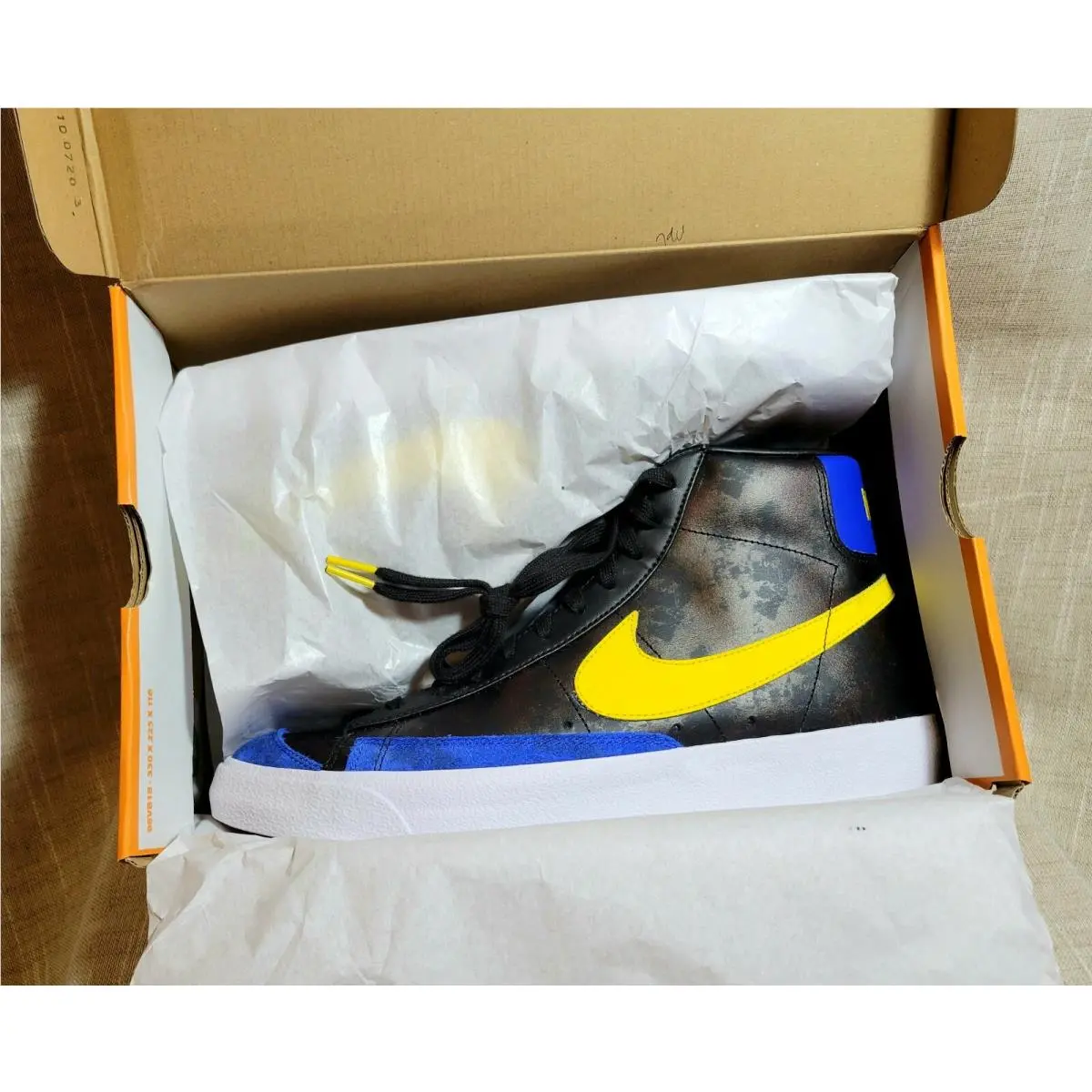 Nike shoes - Nike Blazer 77 - Blazer - DC1414 001 - Black,Yellow,Blue 10
