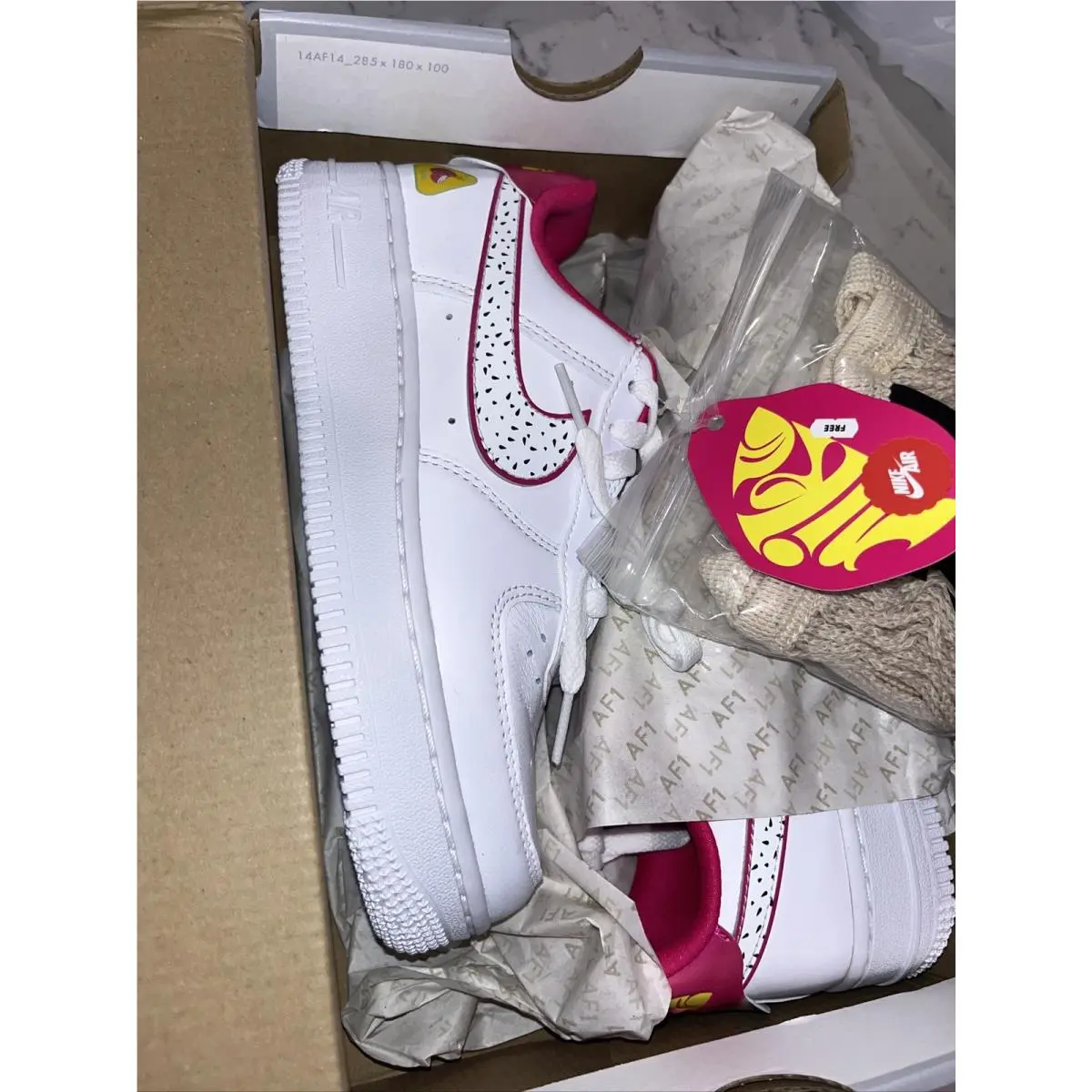 Nike shoes - Nike Air Force 1 `07 LX - DV3809-100 - White/White-Pink Prime 11