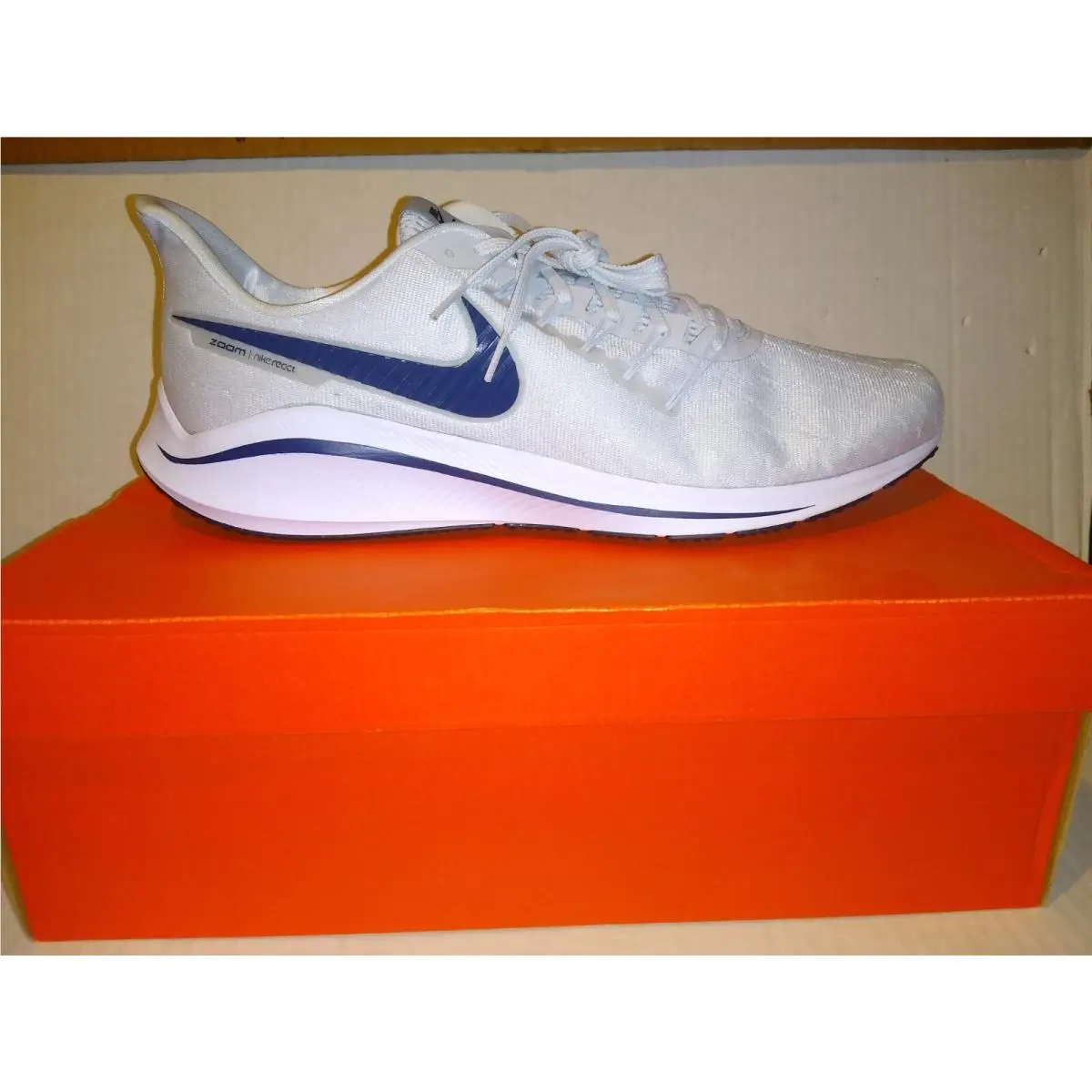 Nike Air Zoom Vomero 14 TB Running Shoes White/black CW9020-100 Size 15