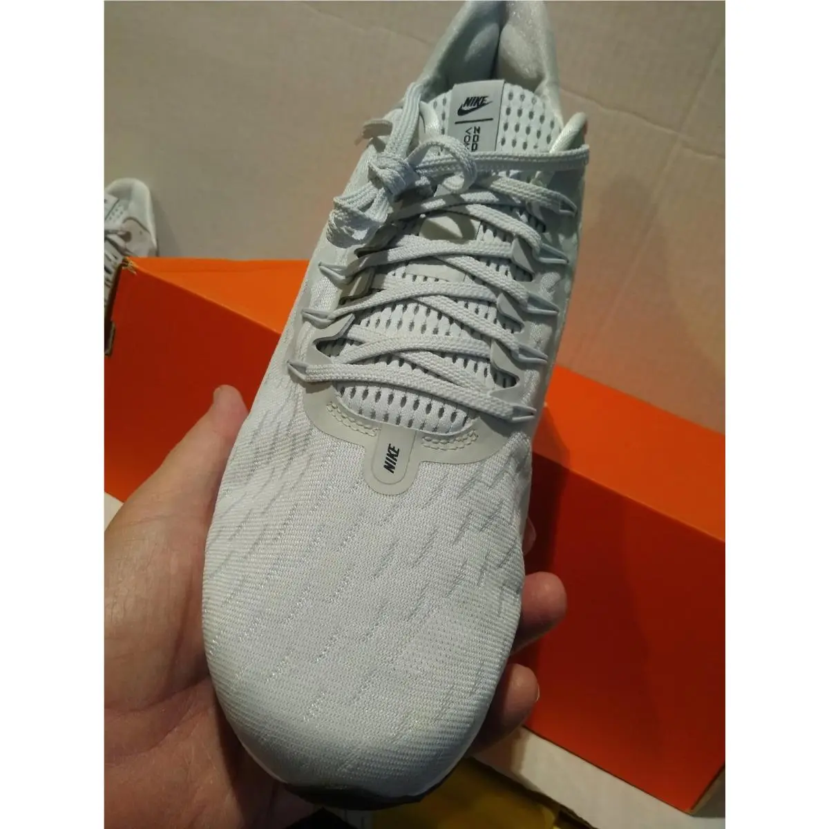 Nike shoes - Nike Air Zoom Vomero - Air Zoom Vomero - CW9020-100 - Silver/White/Navy, Manufacturer: Pure Platinum/College Navy 6