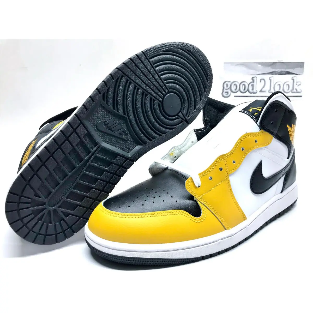 Nike shoes - Air Jordan 1 Mid - Air Mid - DQ8426-701 - Yellow (UPC: 196975685318) 0