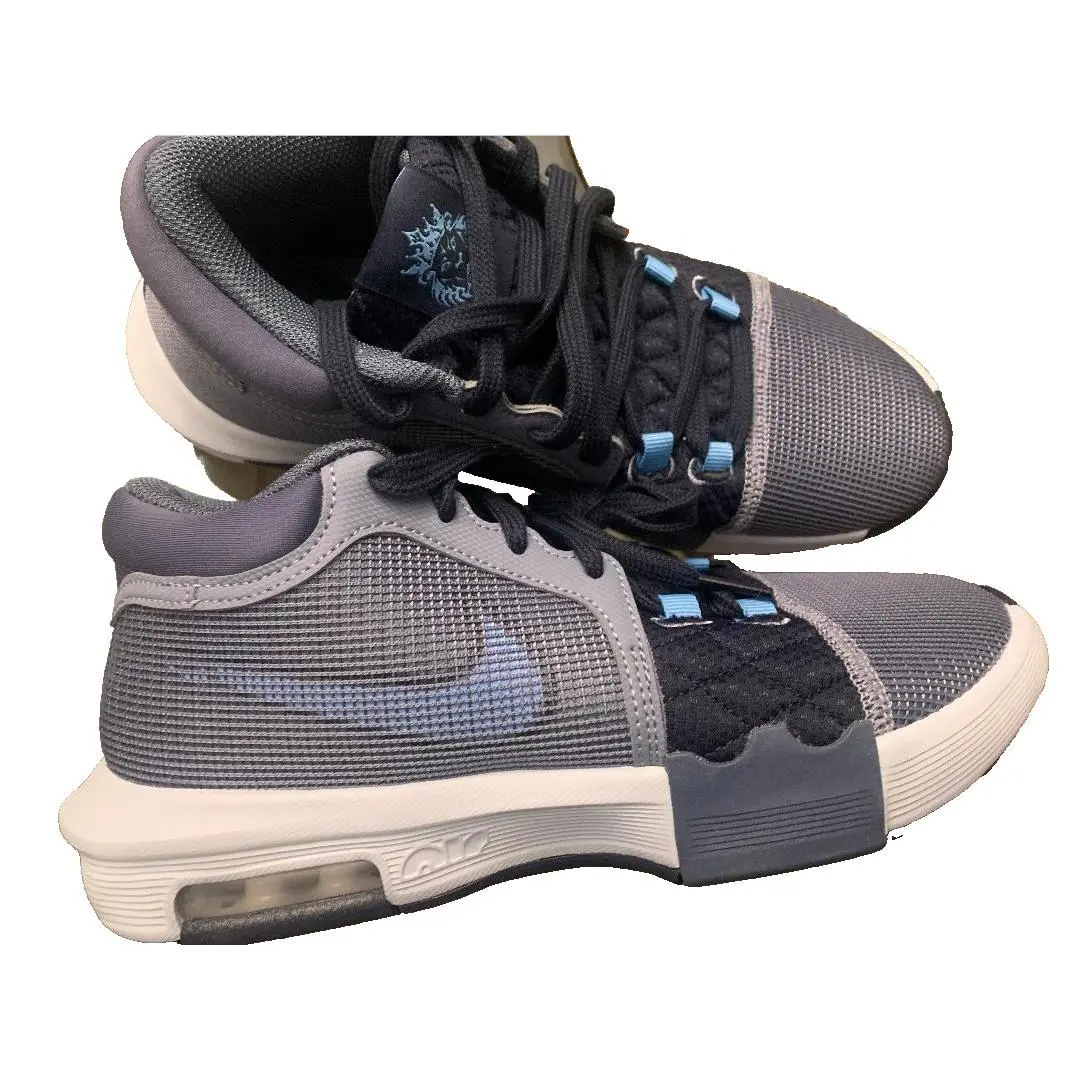 Nike Lebron Witness Viii Ashen Slate White Men`s FB2239-400 Sz 7 Men 8.5 Wm